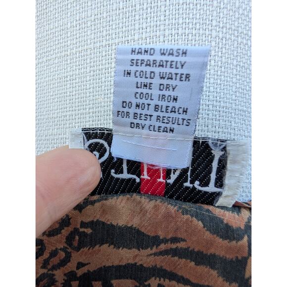 Stunt Womens Vintage Silk Animal Print Tank Top Sz M Leopard Cheetah 90s 80s - Picture 4 of 5